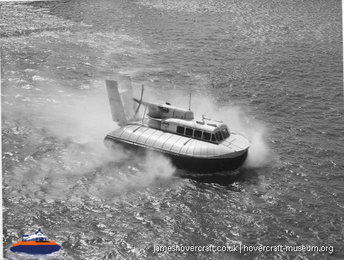 SRN5 with Westland -  (credit: The <a href='http://www.hovercraft-museum.org/' target='_blank'>Hovercraft Museum Trust</a>).